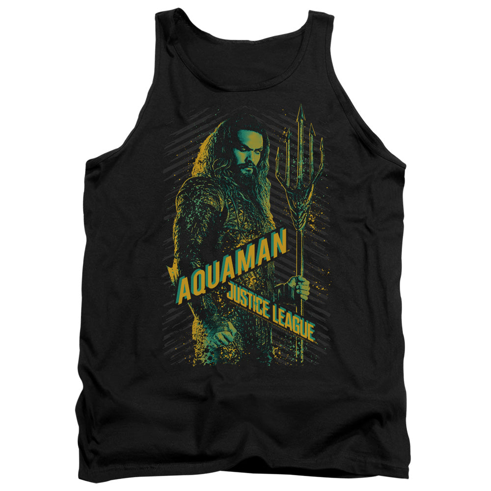 JUSTICE LEAGUE MOVIE/AQUAMAN - ADULT TANK - BLACK