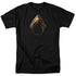 JUSTICE LEAGUE MOVIE/AQUAMAN LOGO - S/S ADULT 18/1 - BLACK