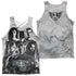 JUSTICE LEAGUE MOVIE/THE LEAGUE (FRONT/BACK PRINT) - ADULT POLY TANK TOP - MULTI