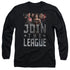 JUSTICE LEAGUE MOVIE/JOIN THE LEAGUE -  L/S ADULT 18/1  - BLACK
