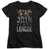 JUSTICE LEAGUE MOVIE/JOIN THE LEAGUE - S/S WOMENS TEE - BLACK
