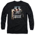 JUSTICE LEAGUE MOVIE/DAWN -  L/S ADULT 18/1  - BLACK