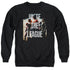 JUSTICE LEAGUE MOVIE/DAWN - ADULT CREWNECK SWEATSHIRT - BLACK
