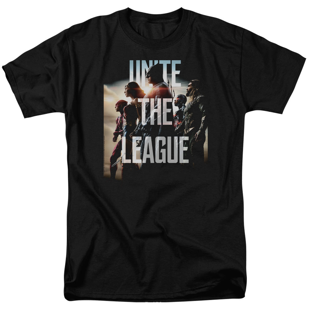 JUSTICE LEAGUE MOVIE/DAWN - S/S ADULT 18/1 - BLACK