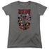 JUSTICE LEAGUE MOVIE/LEAGUE OF SIX - S/S WOMENS TEE - CHARCOAL