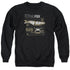 JUSTICE LEAGUE MOVIE/FLYING FOX - ADULT CREWNECK SWEATSHIRT - BLACK