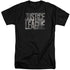 JUSTICE LEAGUE MOVIE/METAL LOGO - S/S ADULT TALL 18/1 - BLACK