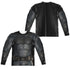 JUSTICE LEAGUE MOVIE/BATMAN UNIFORM (FRONT/BACK PRINT) - L/S ADULT POLY CREW  - MULTI