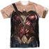 JUSTICE LEAGUE MOVIE/WONDER WOMAN UNIFORM (FRONT/BACK PRINT) - S/S ADULT POLY CREW - MULTI