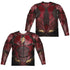 JUSTICE LEAGUE MOVIE/FLASH UNIFORM (FRONT/BACK PRINT) - L/S ADULT POLY CREW  - MULTI