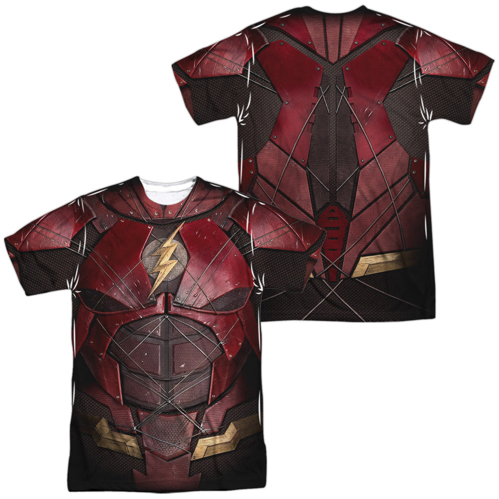 JUSTICE LEAGUE MOVIE/FLASH UNIFORM (FRONT/BACK PRINT) - S/S ADULT POLY CREW - MULTI