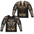 JUSTICE LEAGUE MOVIE/AQUAMAN UNIFORM (FRONT/BACK PRINT) - L/S ADULT POLY CREW  - MULTI