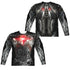 JUSTICE LEAGUE MOVIE/CYBORG UNIFORM (FRONT/BACK PRINT) - L/S ADULT POLY CREW  - MULTI