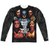 JUSTICE LEAGUE MOVIE/SAVE THE WORLD POSTER (FRONT/BACK PRINT) - L/S ADULT POLY CREW  - MULTI