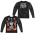 JUSTICE LEAGUE MOVIE/SAVE THE WORLD POSTER (FRONT/BACK PRINT) - L/S ADULT POLY CREW  - MULTI