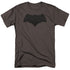 JUSTICE LEAGUE MOVIE/BATMAN LOGO - S/S ADULT 18/1 - CHARCOAL