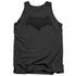 JUSTICE LEAGUE MOVIE/BATMAN LOGO - ADULT TANK - CHARCOAL