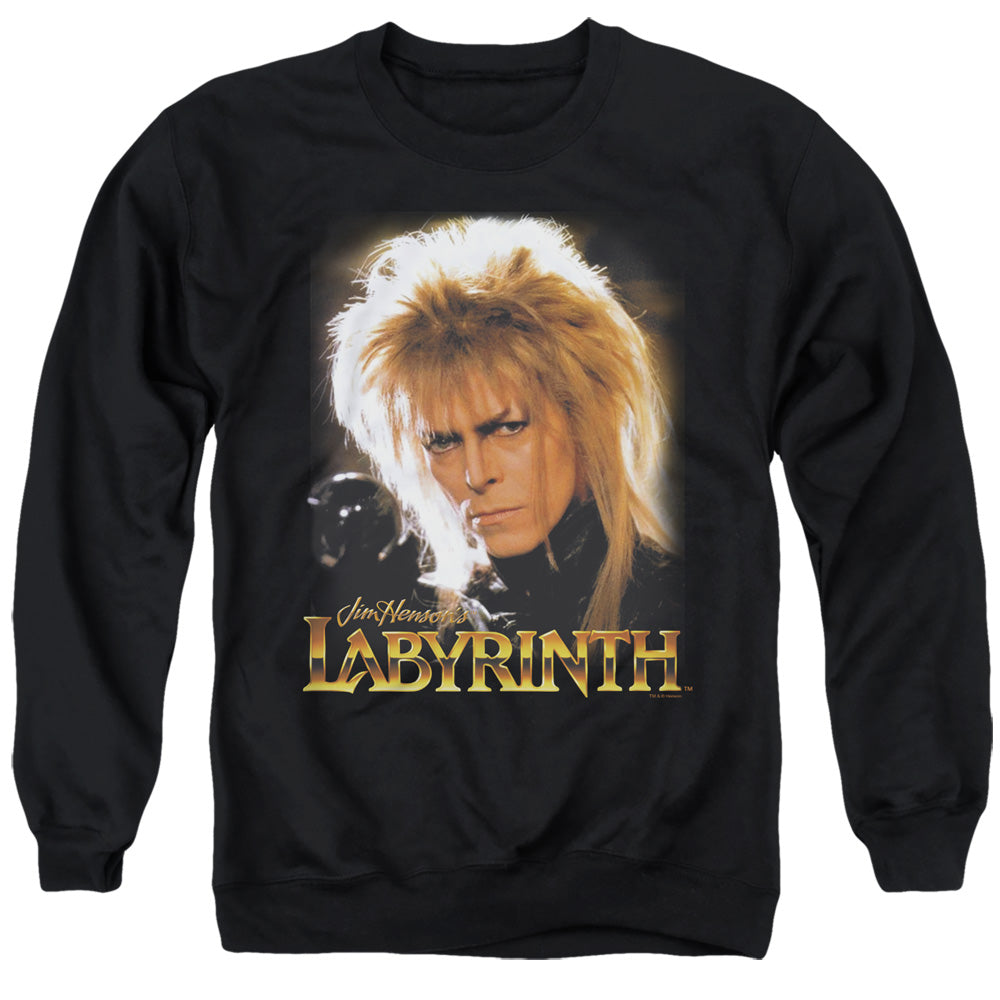 LABYRINTH/JARETH - ADULT CREWNECK SWEATSHIRT - BLACK