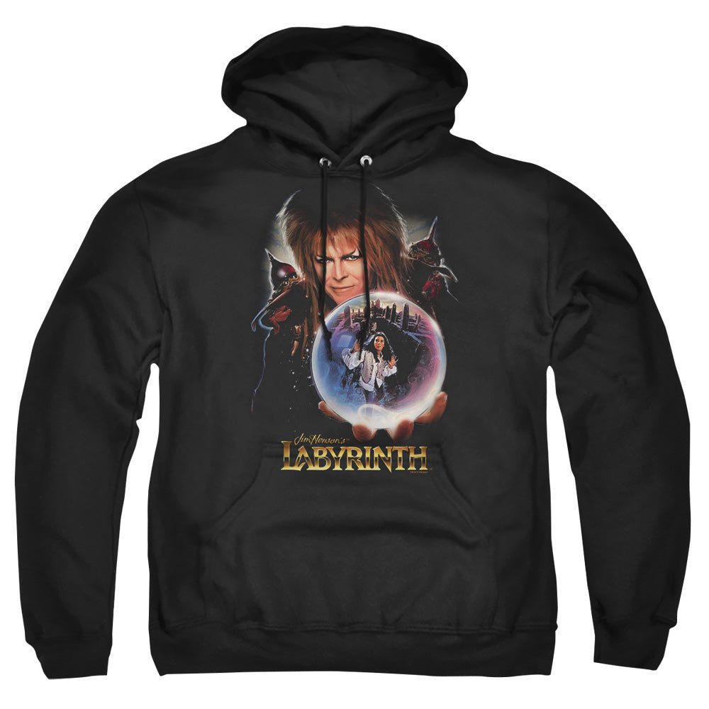 LABYRINTH/I HAVE A GIFT - ADULT PULLOVER HOODIE - BLACK