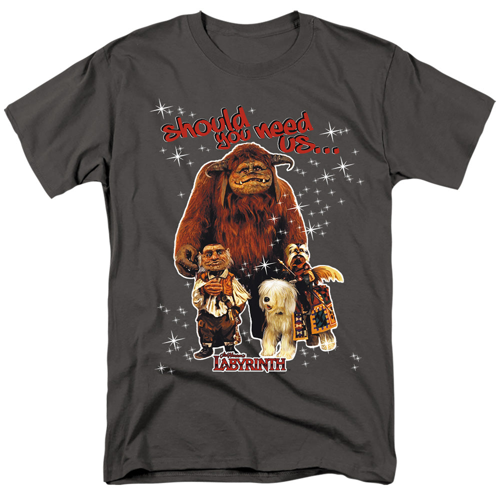 LABYRINTH/SHOULD YOU NEED US - S/S ADULT 18/1 - CHARCOAL