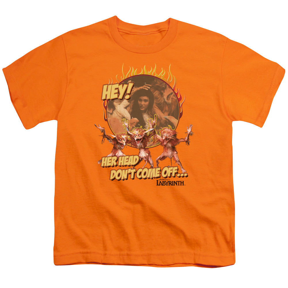 LABYRINTH/HEAD DONT COME OFF - S/S YOUTH 18/1 - ORANGE