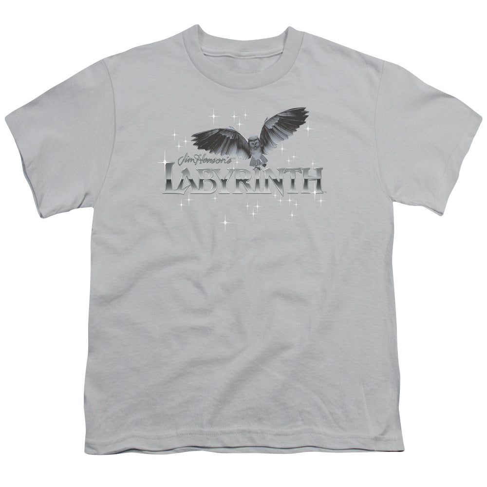 LABYRINTH/OWL LOGO - S/S YOUTH 18/1 - SILVER