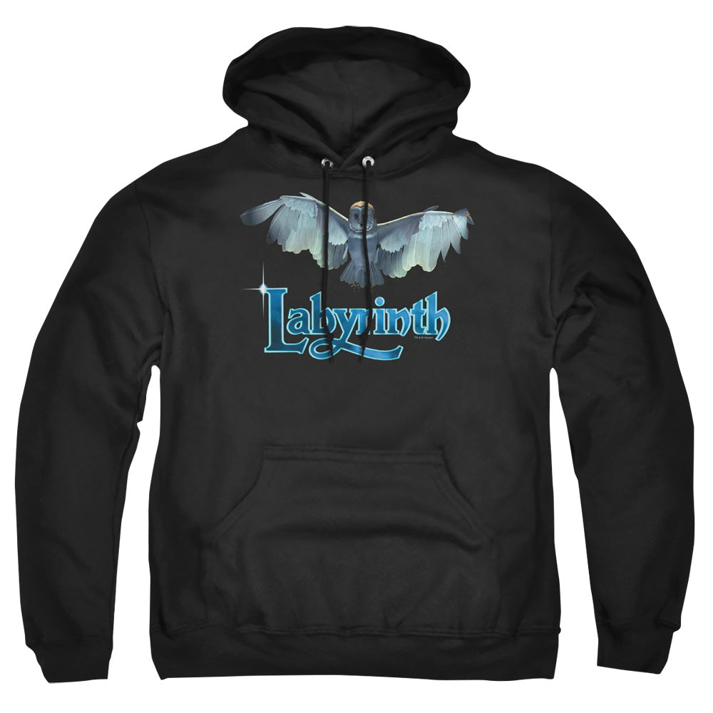 LABYRINTH/TITLE SEQUENCE - ADULT PULLOVER HOODIE - BLACK