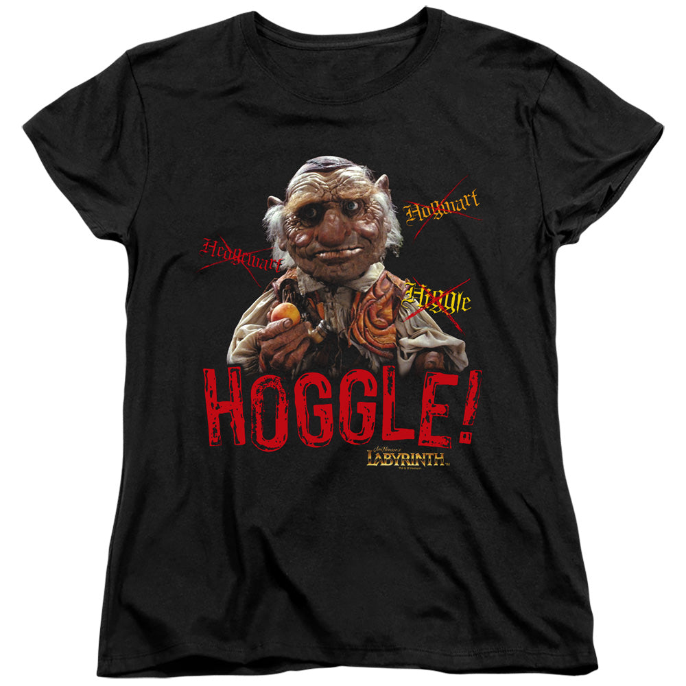LABYRINTH/HOGGLE - S/S WOMENS TEE - BLACK
