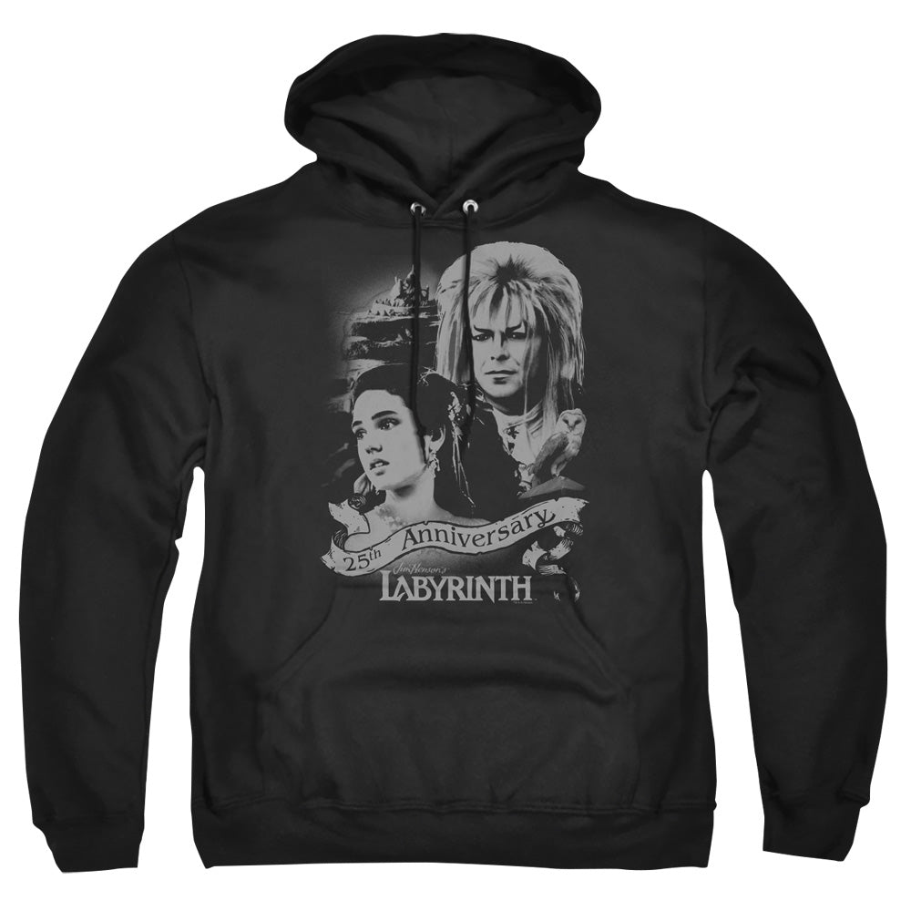LABYRINTH/ANNIVERSARY - ADULT PULLOVER HOODIE - BLACK