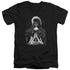 LABYRINTH/CASTLE - S/S ADULT V-NECK 30/1 - BLACK