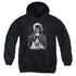 LABYRINTH/CASTLE - YOUTH PULLOVER HOODIE - BLACK
