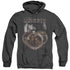 LABYRINTH/GLOBES - ADULT HEATHER HOODIE - BLACK