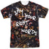 LABYRINTH/RIGHT WORDS (FRONT/BACK PRINT) - S/S ADULT POLY CREW - MULTI