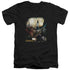 LABYRINTH/SARAH & LUDO - S/S ADULT V-NECK 30/1 - BLACK