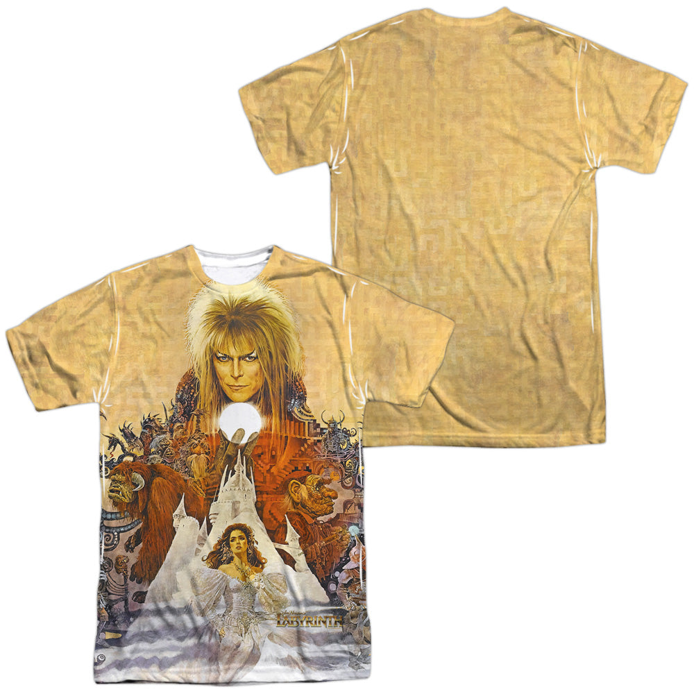 LABYRINTH/COVER ART (FRONT/BACK PRINT) - S/S ADULT POLY CREW - MULTI
