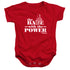 LABYRINTH/THE BABE WITH THE POWER - INFANT SNAPSUIT - RED