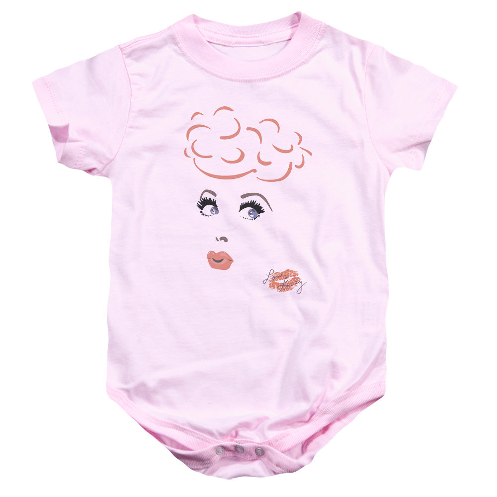 I LOVE LUCY/EYELASHES - INFANT SNAPSUIT - PINK