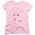 I LOVE LUCY/EYELASHES - S/S WOMENS TEE - PINK