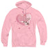 I LOVE LUCY/CHOCOLATE SMUDGES - ADULT PULLOVER HOODIE - PINK