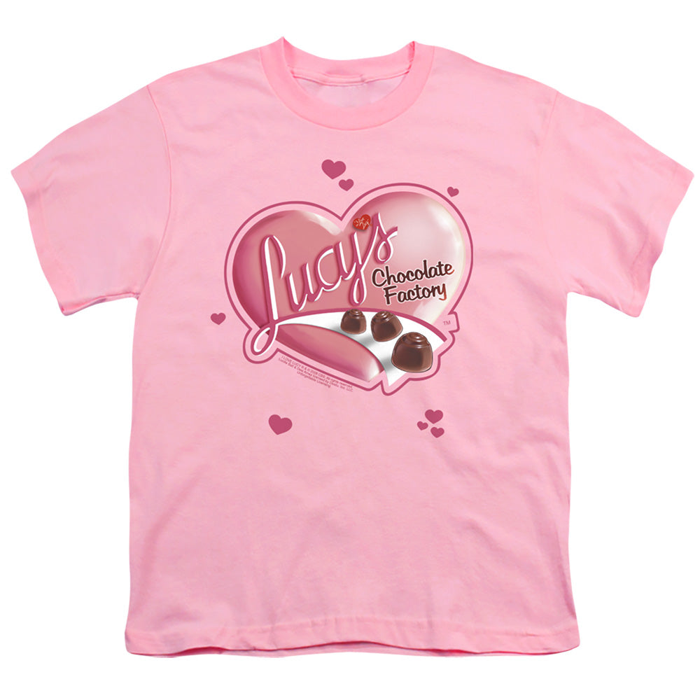 I LOVE LUCY/CHOCOLATE SMUDGES - S/S YOUTH 18/1 - PINK