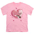 I LOVE LUCY/CHOCOLATE SMUDGES - S/S YOUTH 18/1 - PINK