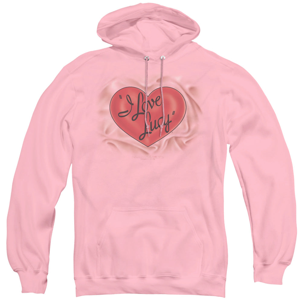 I LOVE LUCY/CLASSIC LOGO - ADULT PULLOVER HOODIE - PINK