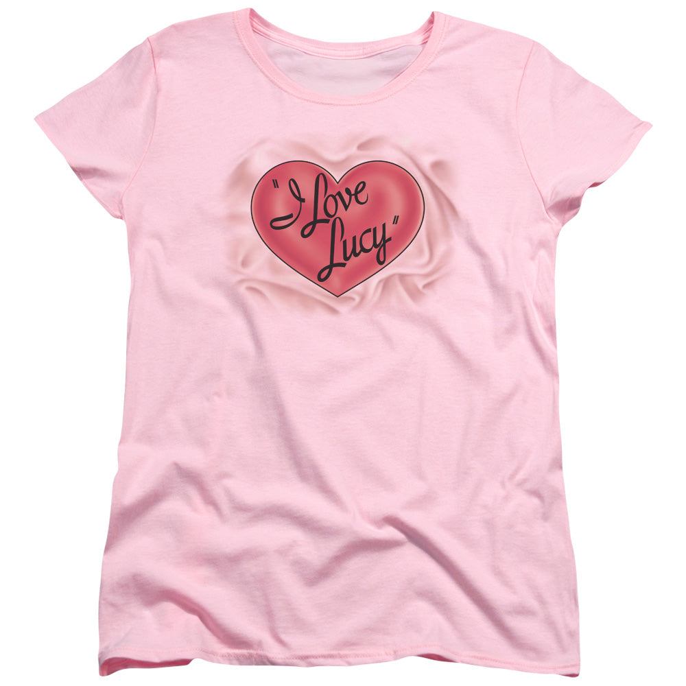 I LOVE LUCY/CLASSIC LOGO - S/S WOMENS TEE - PINK