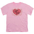 I LOVE LUCY/CLASSIC LOGO - S/S YOUTH 18/1 - PINK