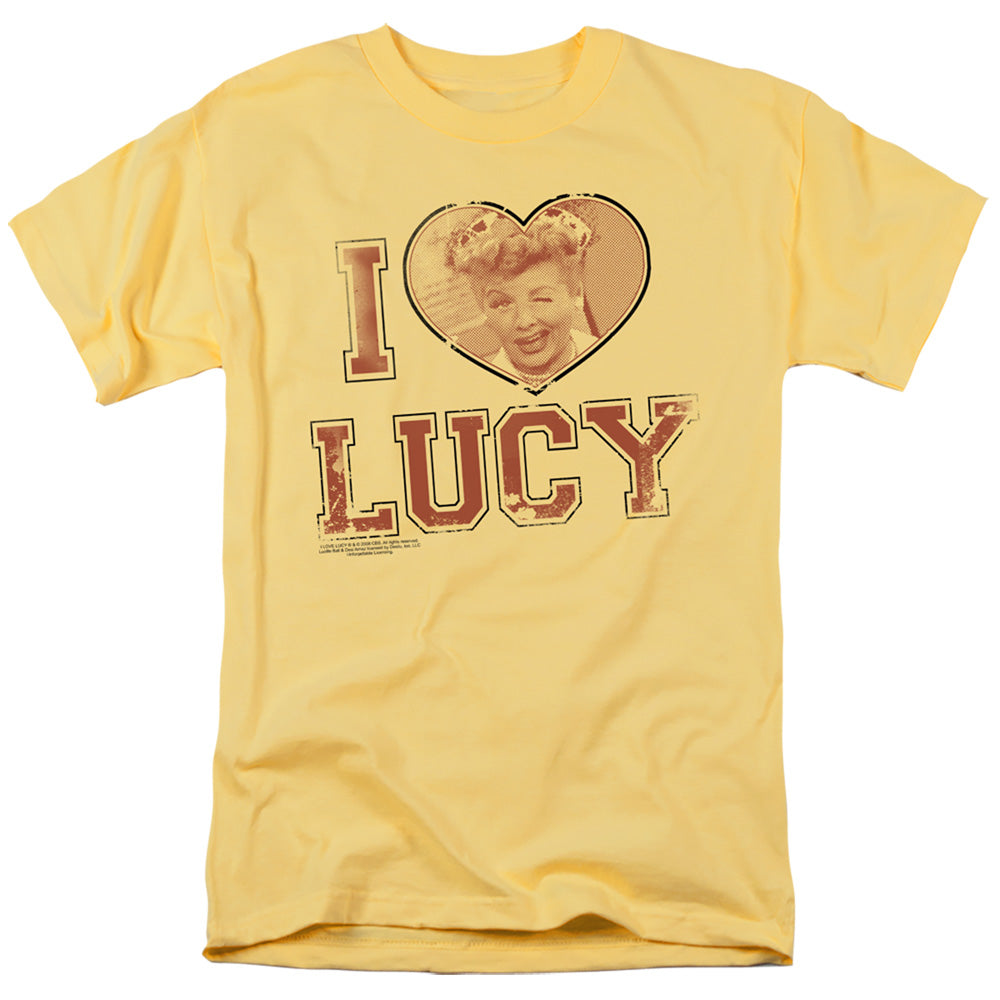I LOVE LUCY/I HEART LUCY - S/S ADULT 18/1 - BANANA