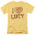I LOVE LUCY/I HEART LUCY - S/S ADULT 18/1 - BANANA