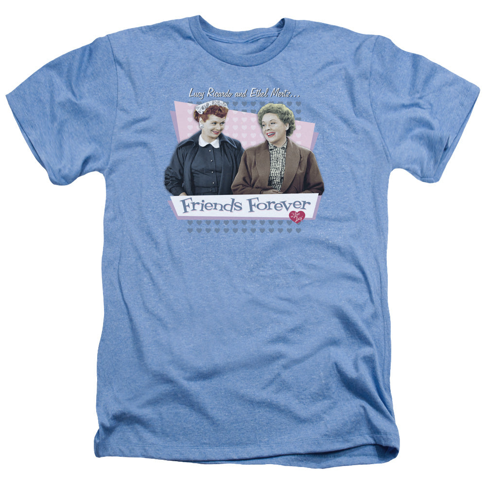 I LOVE LUCY/FRIENDS FOREVER - ADULT HEATHER - LIGHT BLUE