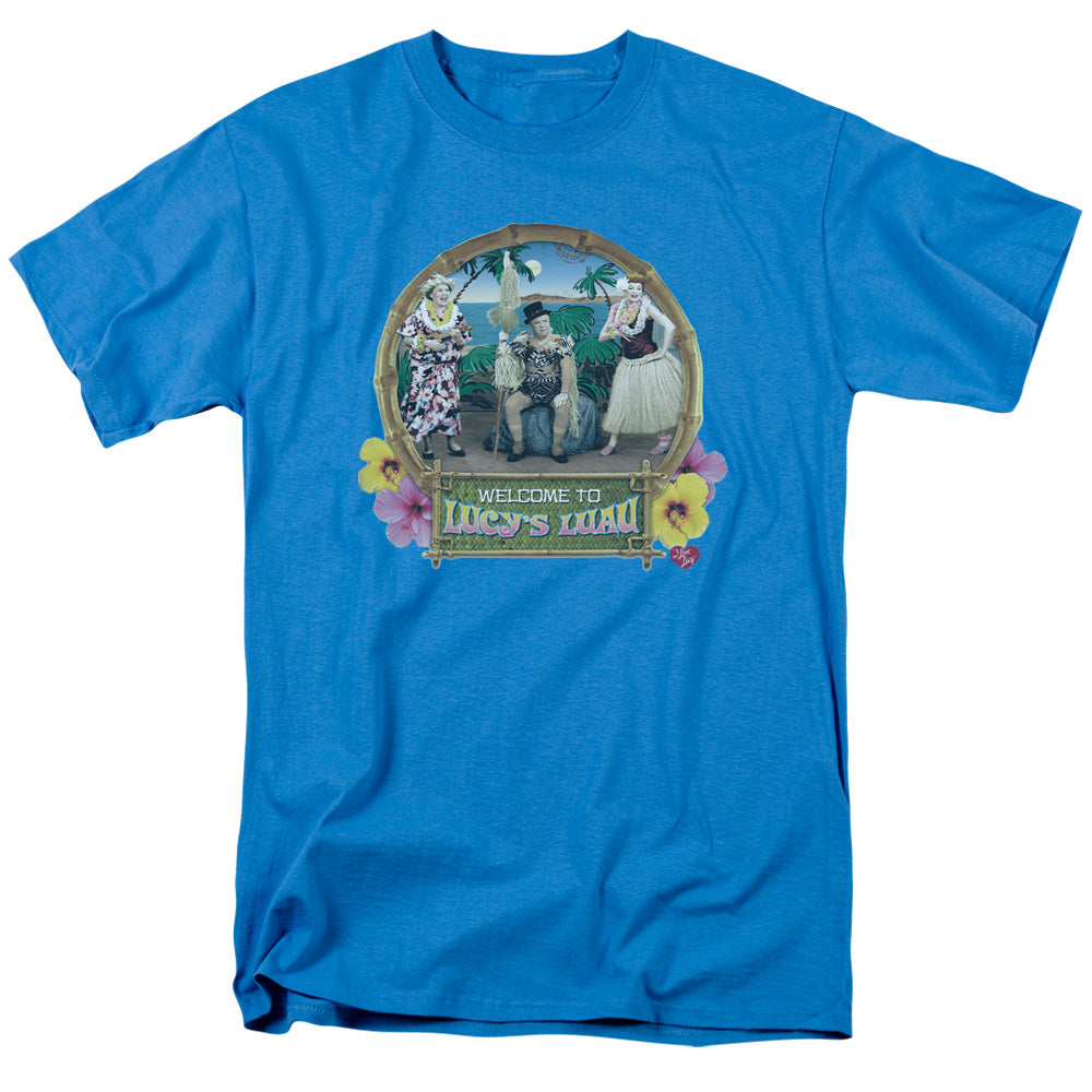 I LOVE LUCY/LUCYS LUAU - S/S ADULT 18/1 - TURQUOISE