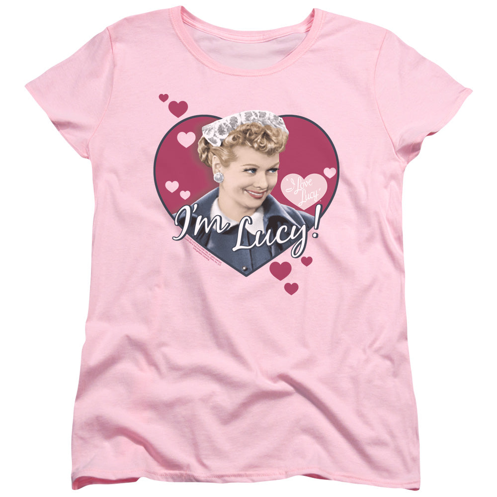 I LOVE LUCY/IM LUCY - S/S WOMENS TEE - PINK