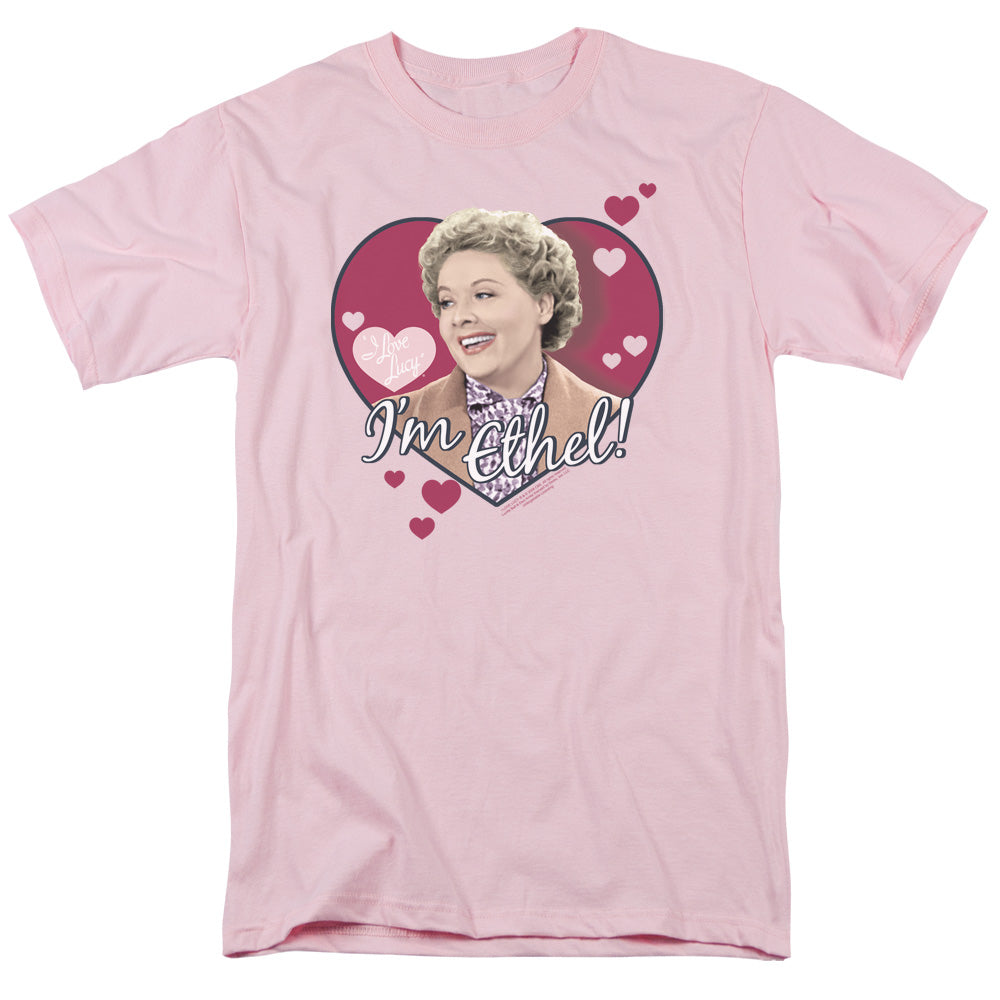 I LOVE LUCY/IM ETHEL - S/S ADULT 18/1 - PINK
